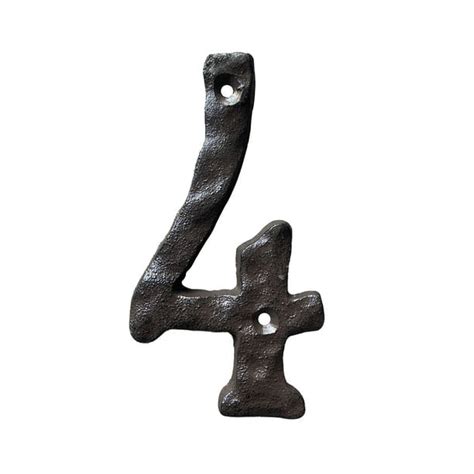 house address numbers metal 3 rustic|6 Inch House Numbers, Heavy Duty Rustic Cast Iron Metal Home .